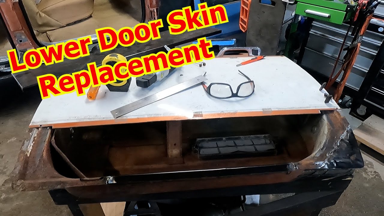 Chevy Square Body Truck Rust Repair -  Lower Door Skin Removal and Replacement