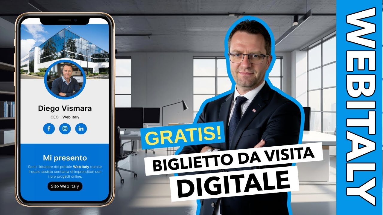 Biglietto da visita digitale gratis