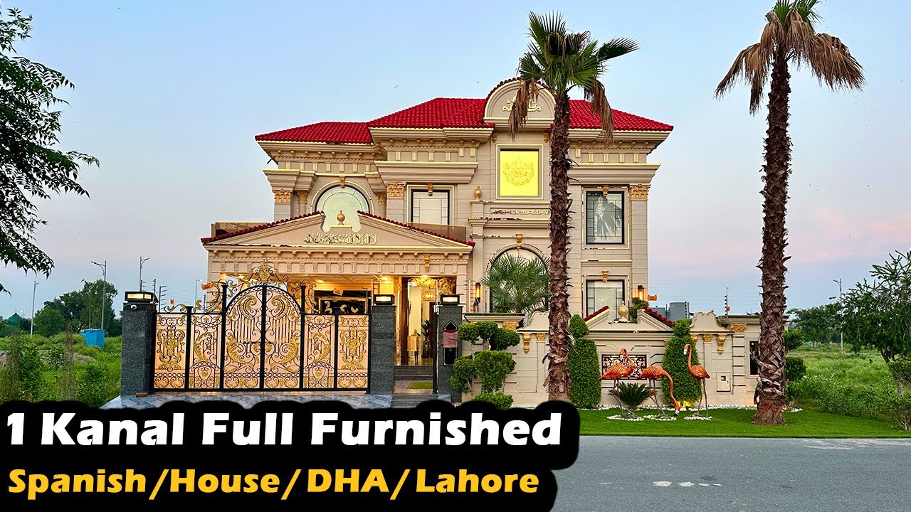 1 Kanal Full Furnished Luxurious Spanish House For Sale In DHA Phase 7 Lahore