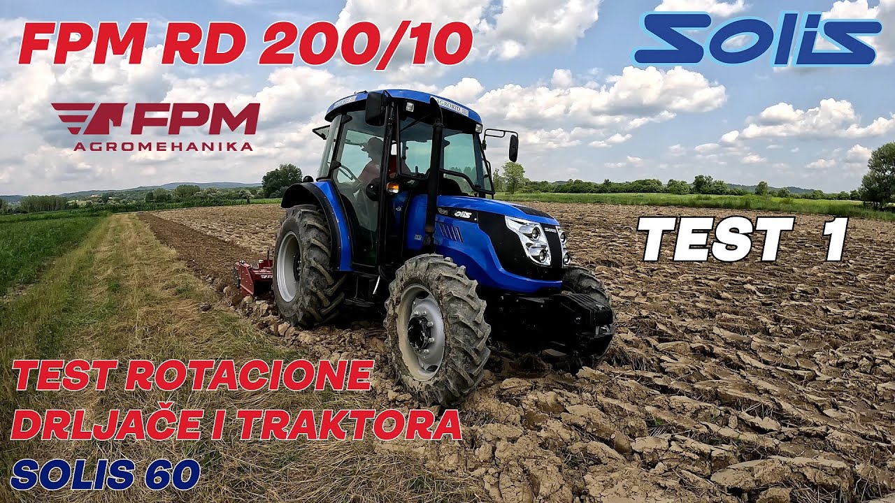 Najbolji priključak koji smo ikada probali! Test rotacione drljače FPM RD 200/10 i traktora Solis 60