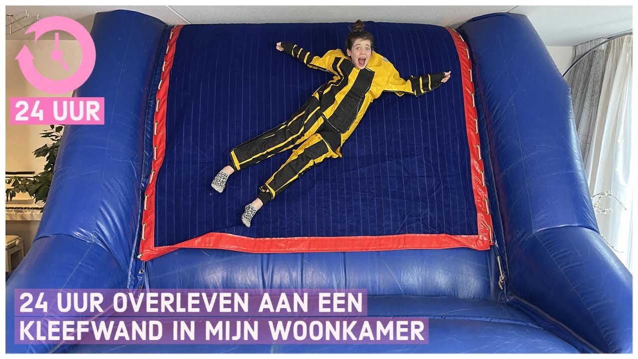 24 UUR OVERLEVEN AAN EEN KLEEFWAND IN MIJN WOONKAMER - Bibi