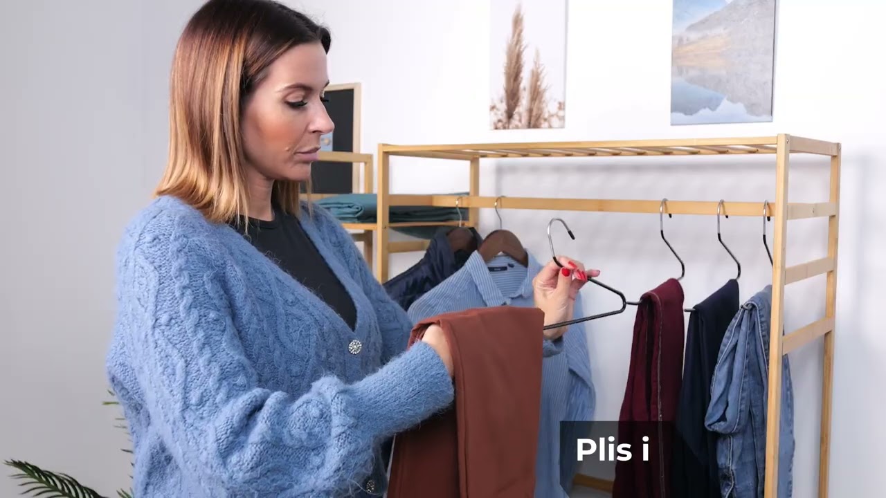 Cintre Pantalon - Pli Intelligent - Anti Glisse - Choix et Rangement Facile  Eurotel