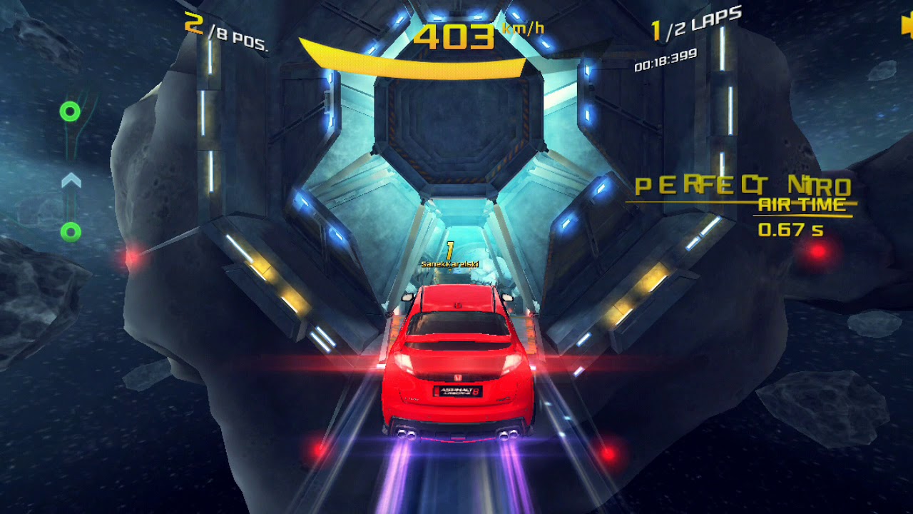 New map on Asphalt 8 (Orbital Loop)