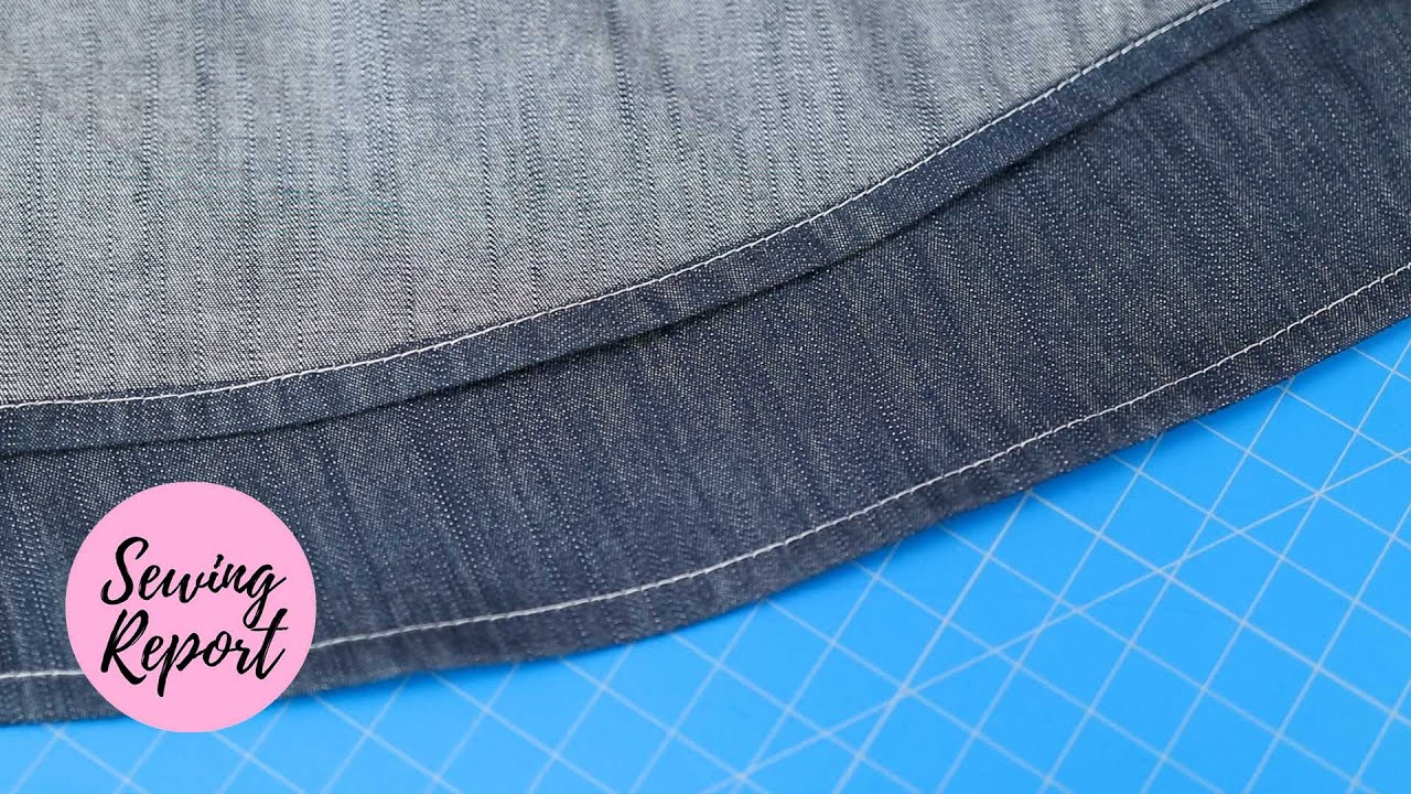 Sew a Quick + Easy Narrow Hem ✂️ Collared Shirt Techniques M6044 | SEWING REPORT