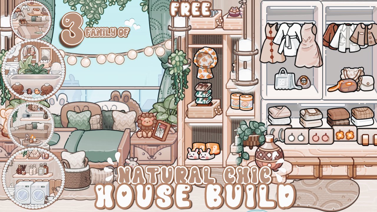 NEW FREE SINGLE MOM NATURAL CHIC HOUSE BUILD|| AVATAR WORLD #pazu