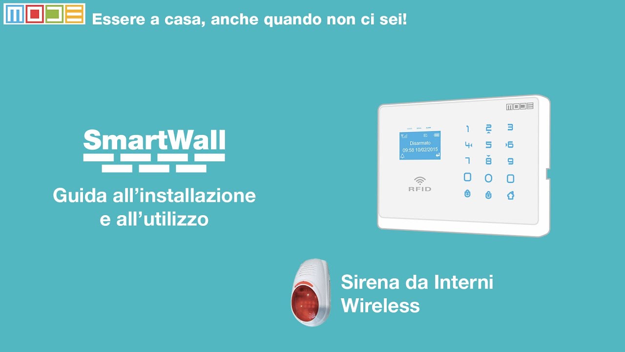 Sirena Interni Wireless con lampeggiante  MODE