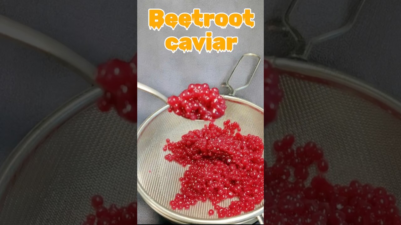 🌟✨ Beetroot Caviar Recipe by Chef Michael 🍽️ #shotrs #short #shortsvideo