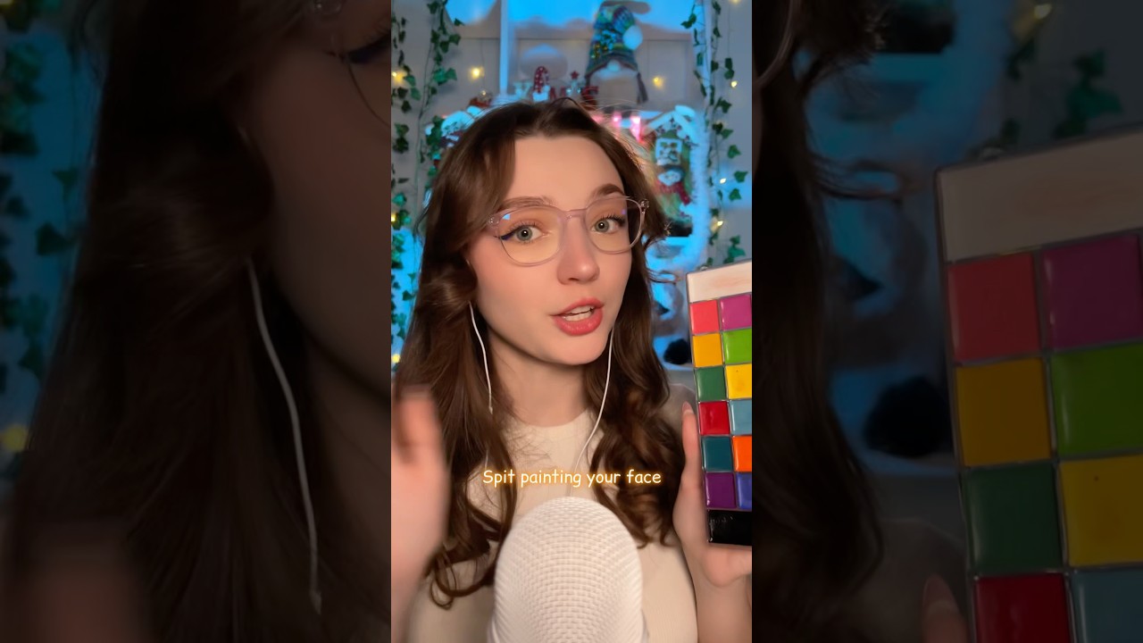 Spit paint #asmr #asmrsounds #asmrrelax #asmrtingles #asmrwhispers #asmrsleep #relax #tingles