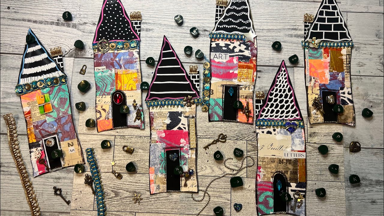 Whimsical Wonky Houses - File  Folder Ideas - Final Steps