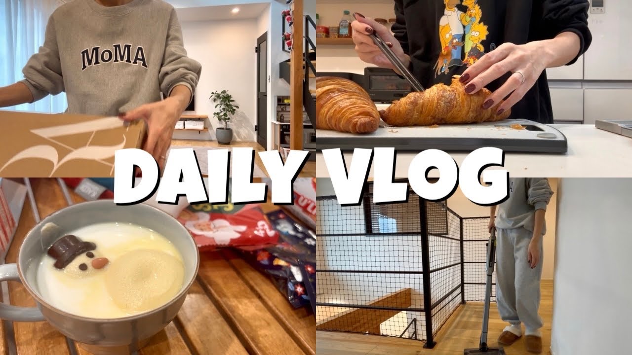 【主婦VLOG】ZARA SALE購入品🧶大掃除🧹🧽クリスマスパーティー🎄🥂