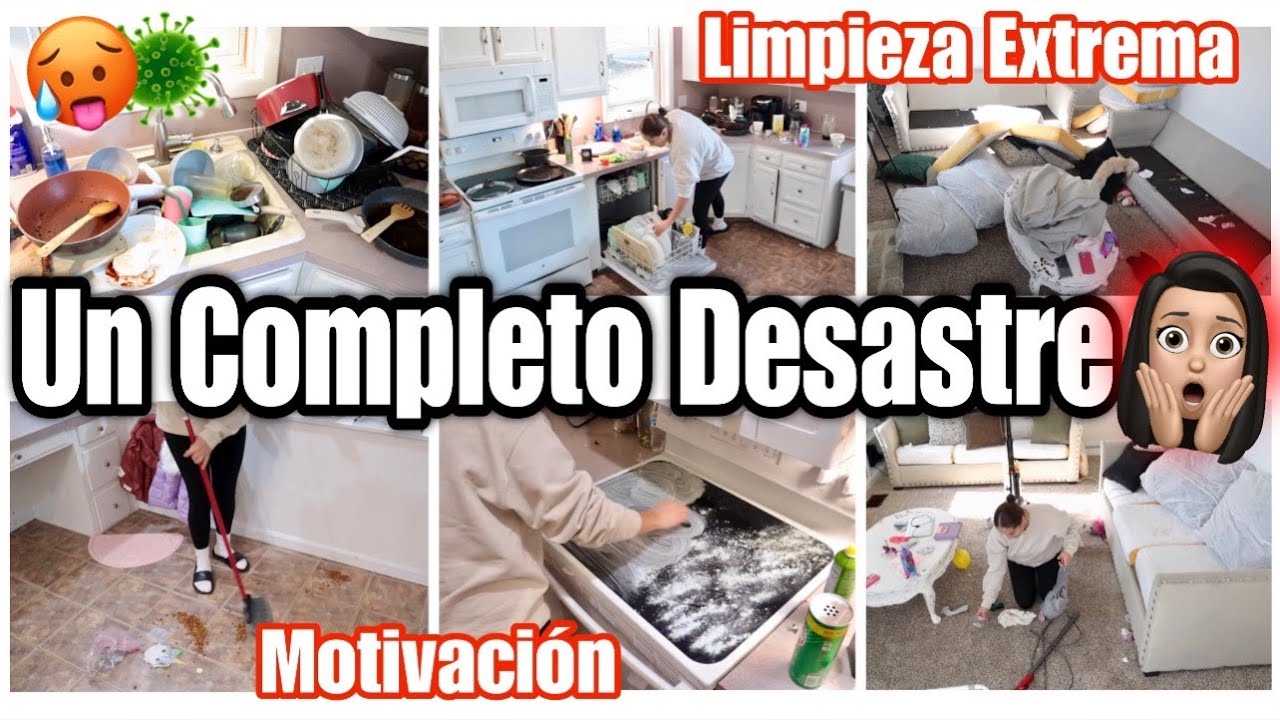 ✅*NUEVO* LIMPIEZA EXTREMA Y PROFUNDA🥵UN COMPLETO DESASTRE😳LIMPIEZA DESPUÉS DE 2 SEMANAS SIN LIMPIAR😨