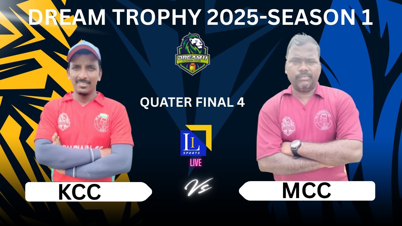 SHARWIN CC { KCC } VS MCC || DREAM TROPHY || QUATER FINALS 4 ||