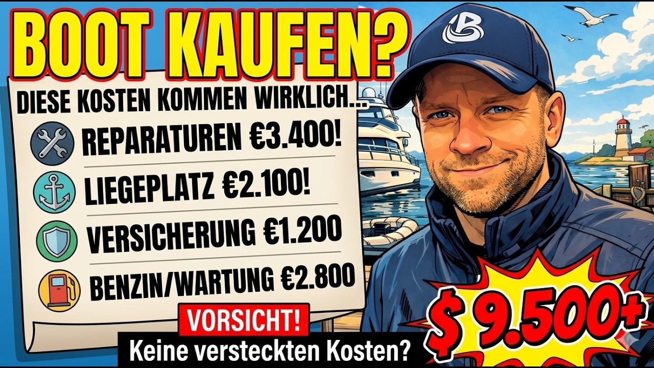 Boot kaufen? Diese Kosten kommen WIRKLICH auf dich zu!