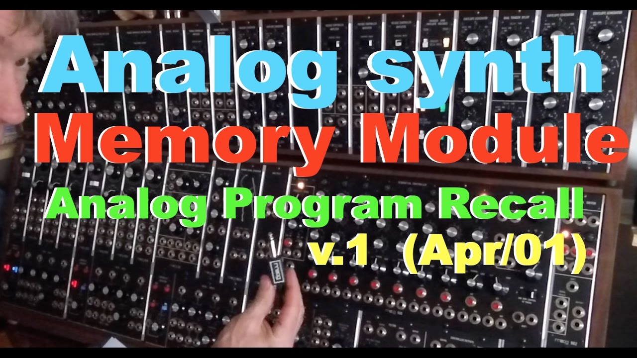 Analog Modular Synthesiser memory module for saving and recalling patches