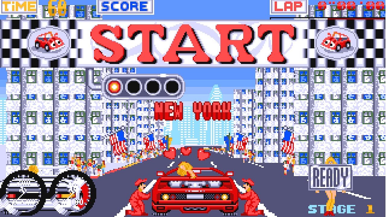 Turbo OutRun Longplay (Amiga) [QHD]