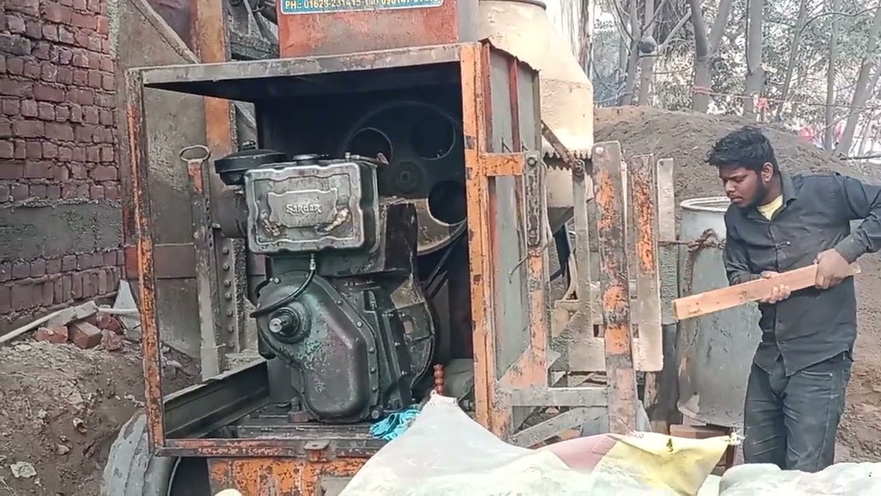 लेंटर कास्टिंग करने के लीये मसीन का सेटीग ईस तरी का 