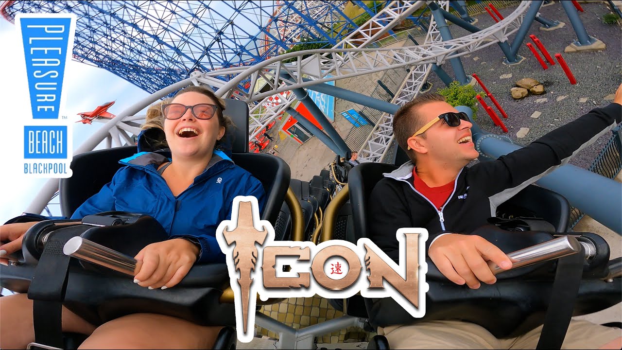 Riding Icon at Blackpool Pleasure Beach! On-Ride POV Reaction MACK Multi Launch Coaster