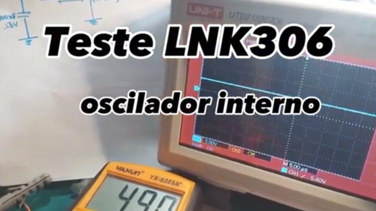 Teste LNK306PN. Oscilador interno.