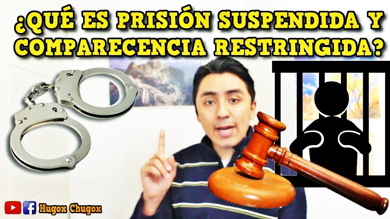 ¿Qué es prisión preventiva, suspendida, efectiva? ¿Qué es comparecencia simple y restringida?