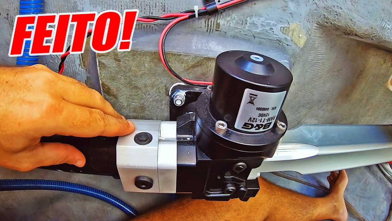 Finalizamos a instalação do Piloto Automático - t03e38 Vlog IPA Dive & Sail