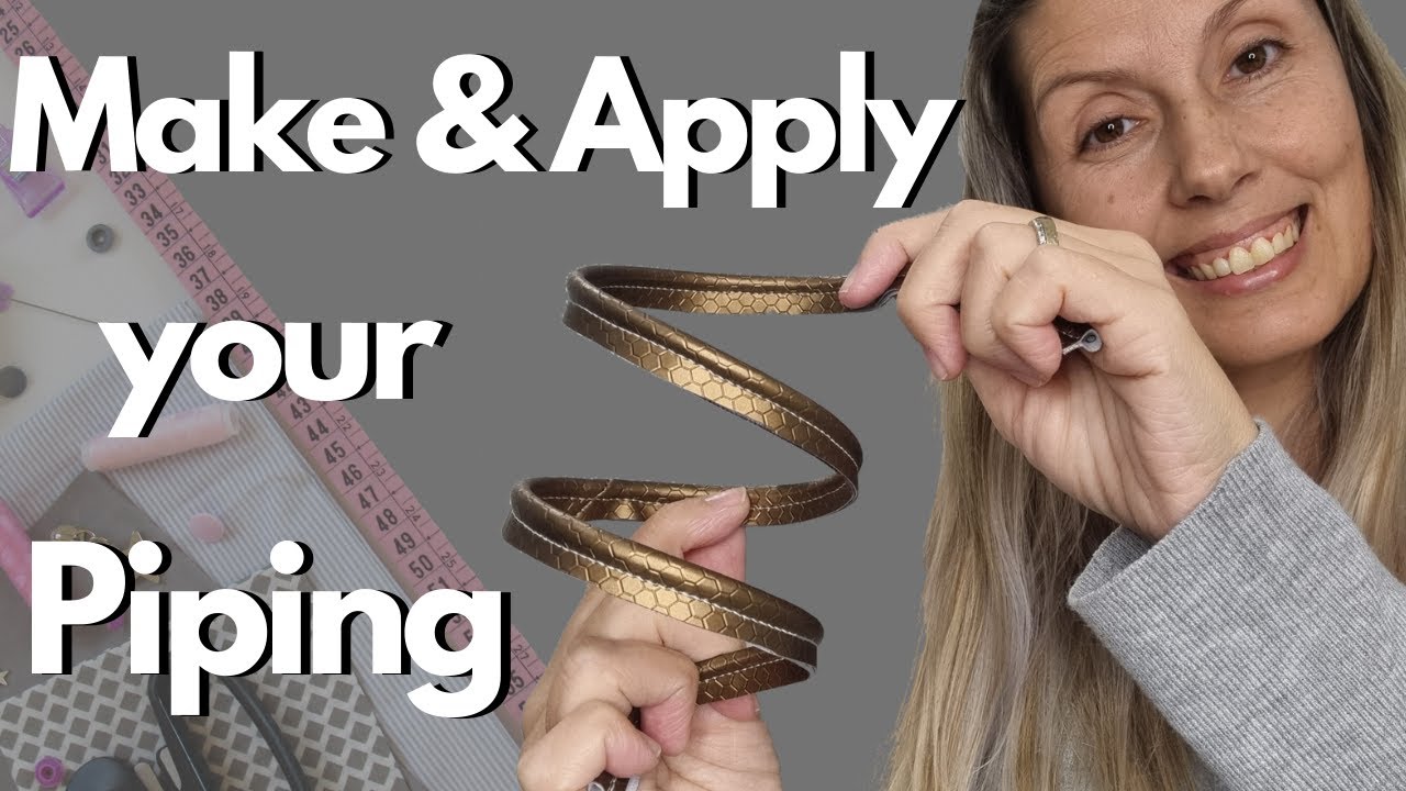 How to make a SEWING PIPING using a PIPING FOOT ¦ How to apply it