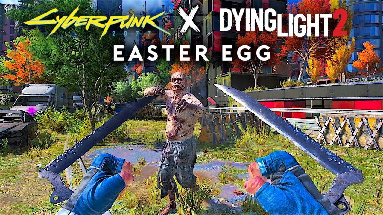 Dying Light 2 Cyberpunk 2077 Easter Egg (Secret Cyber Hands 2177 Weapon Location)