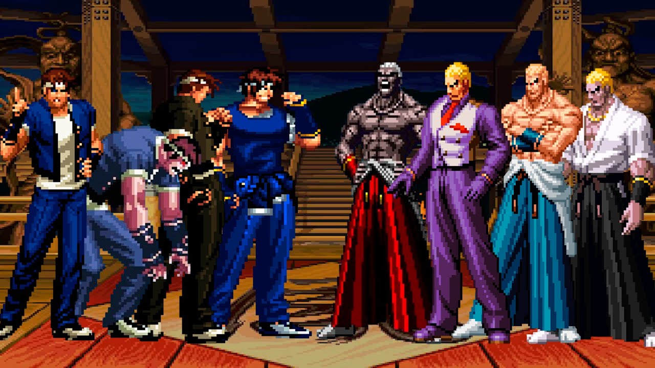 [KOF Mugen] Shingo Yabuki Team vs Nightmare Geese Team