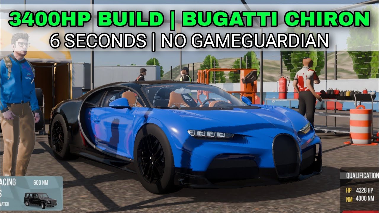 Тюнинг Bugatti Chiron Drag Tuning мощностью 3400 л.с. | Многопользовательская парковка 2