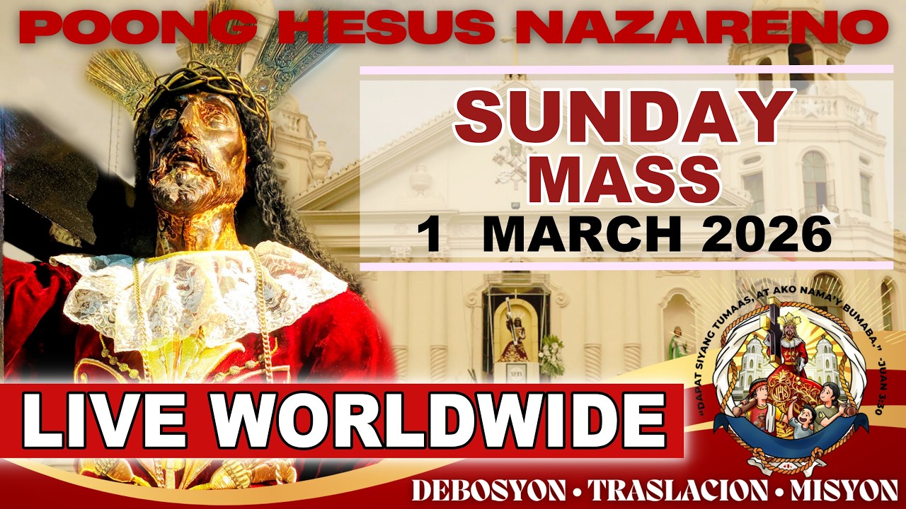 QUIAPO CHURCH LIVE MASS TODAY · 1 MARCH 2026 · SUNDAY MASS