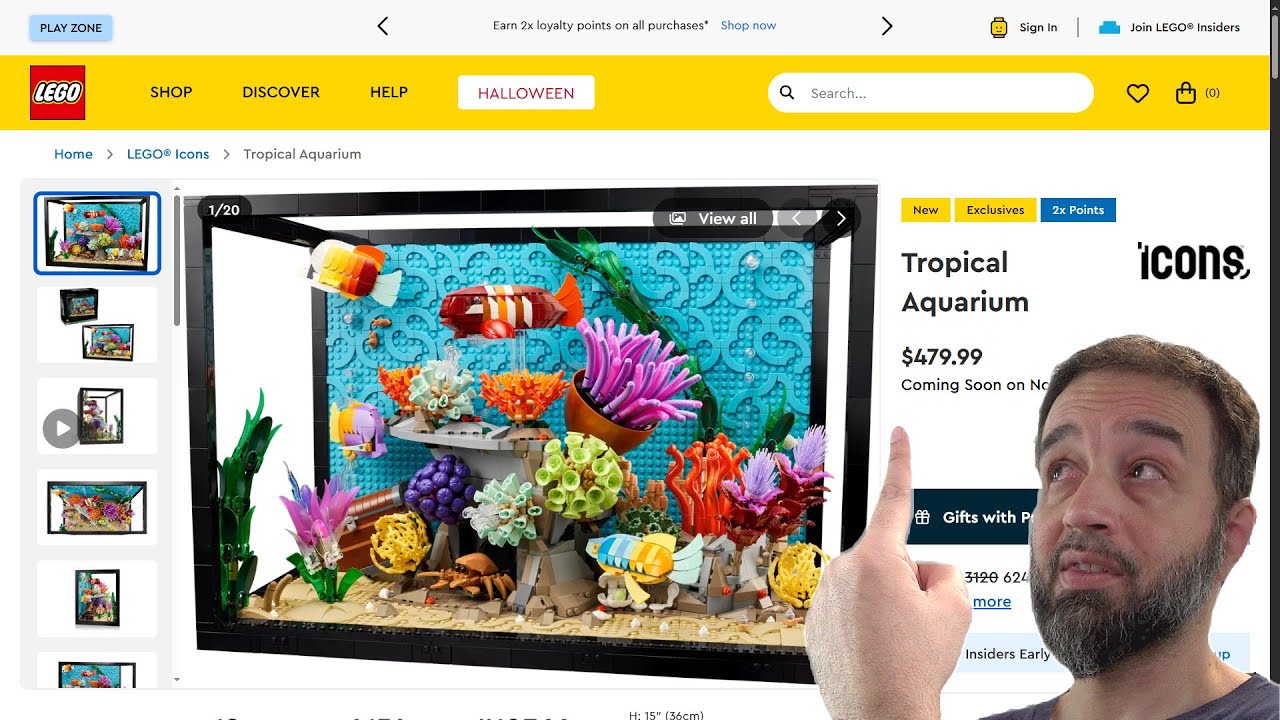 Prawie 500 dolar&oacute;w za ten zestaw LEGO Tropical Aquarium! Bez szkła, nie za duży #NotSponsored 10366