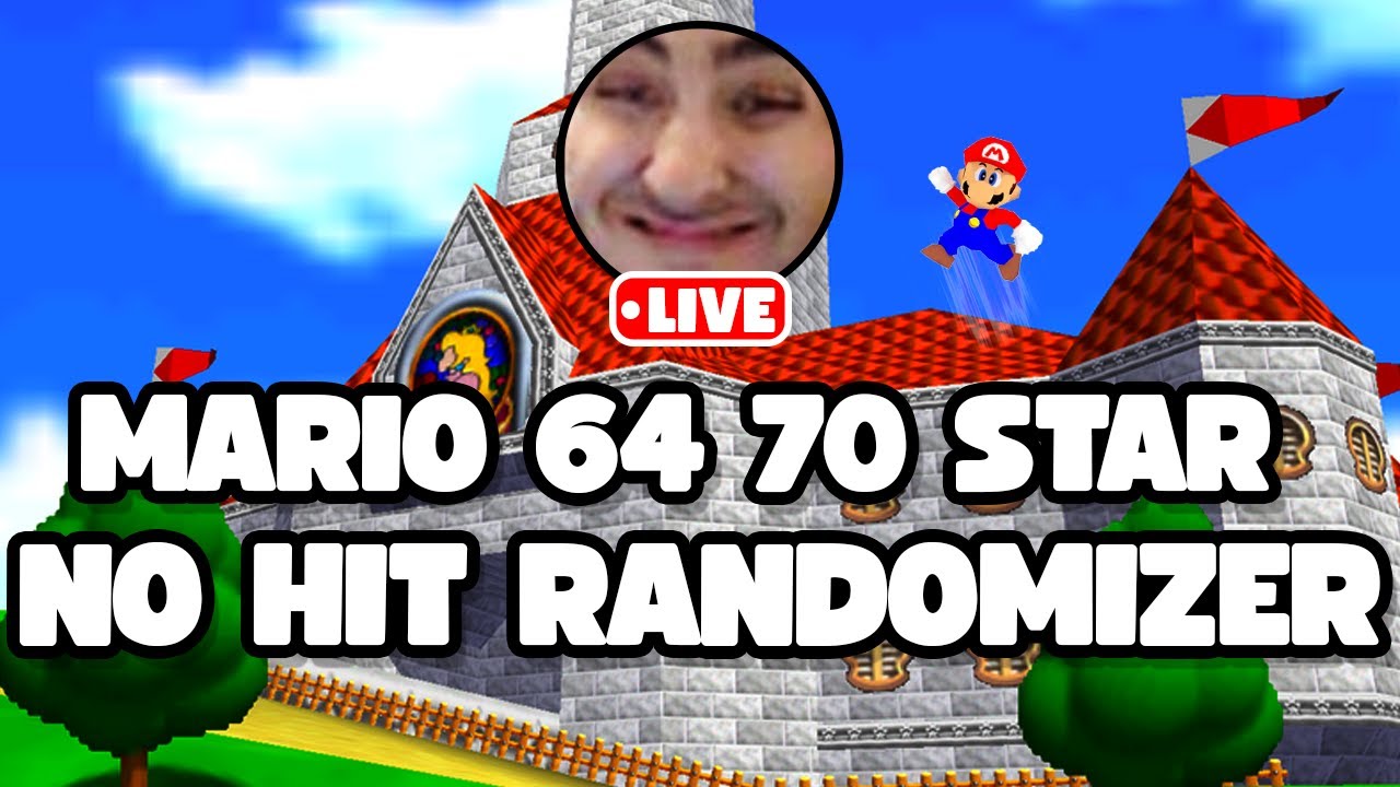 MARIO 64 70 STAR PERMA DEATH RANDOMIZER ATTEMPT