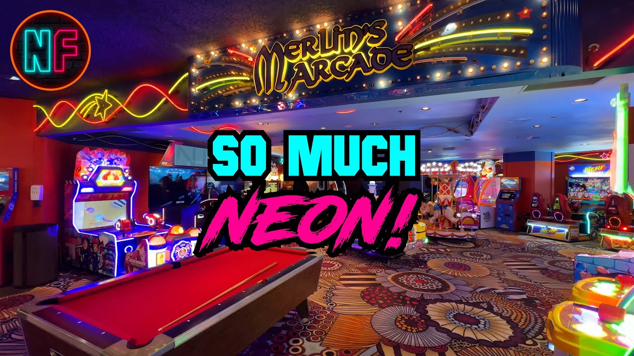 Neon Arcade Ambience at Fun Dungeon