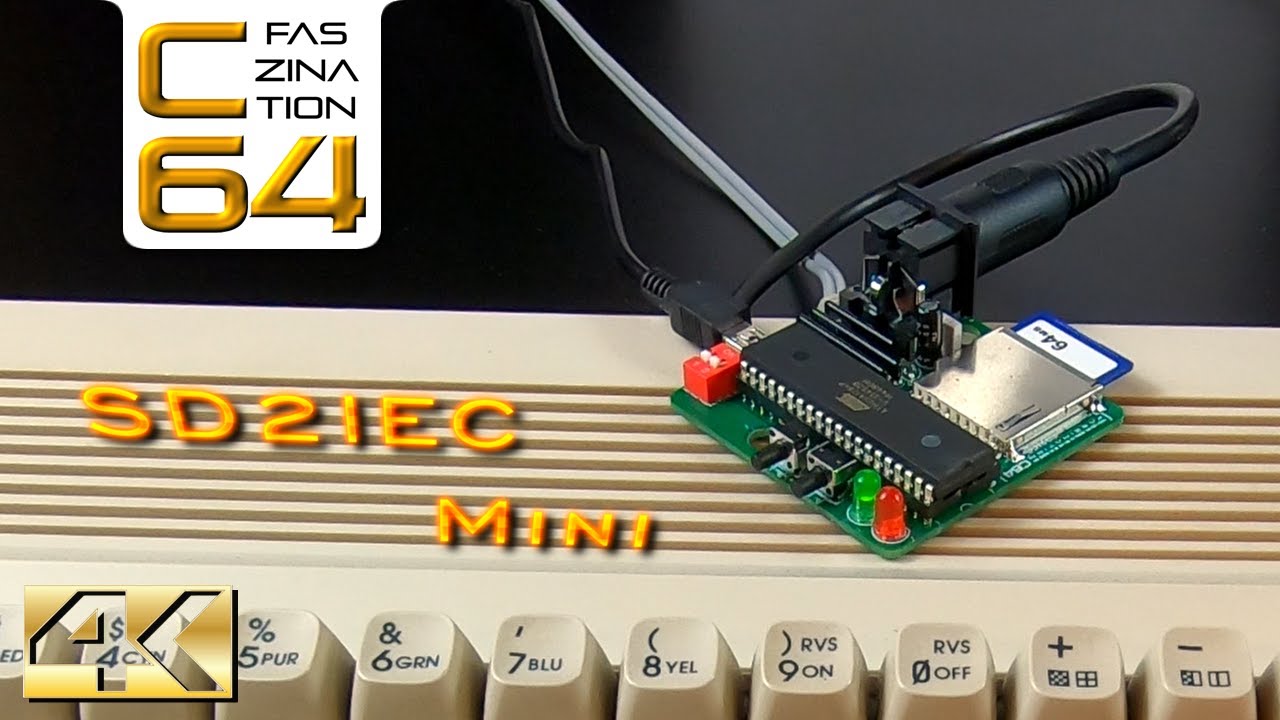 🕹️ SD2IEC Mini: SD-Kartenleser am Commodore 64 reduced to the max  #C64 #FaszinationC64