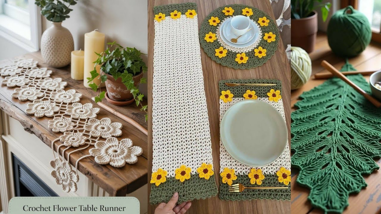 Unique Crochet Table Mat Patterns You’ll Love//most Beautiful Crochet Table Mat Design2026