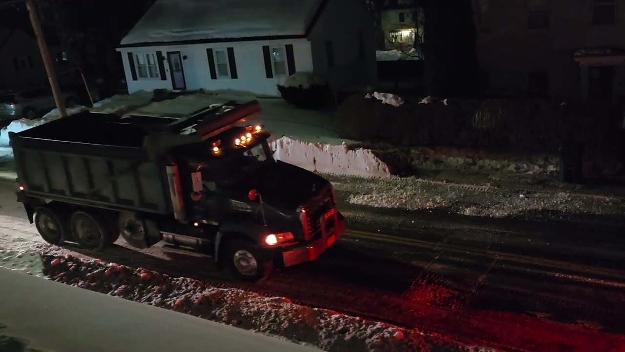 Snow cleaning in Boston MA streets and sidewalks