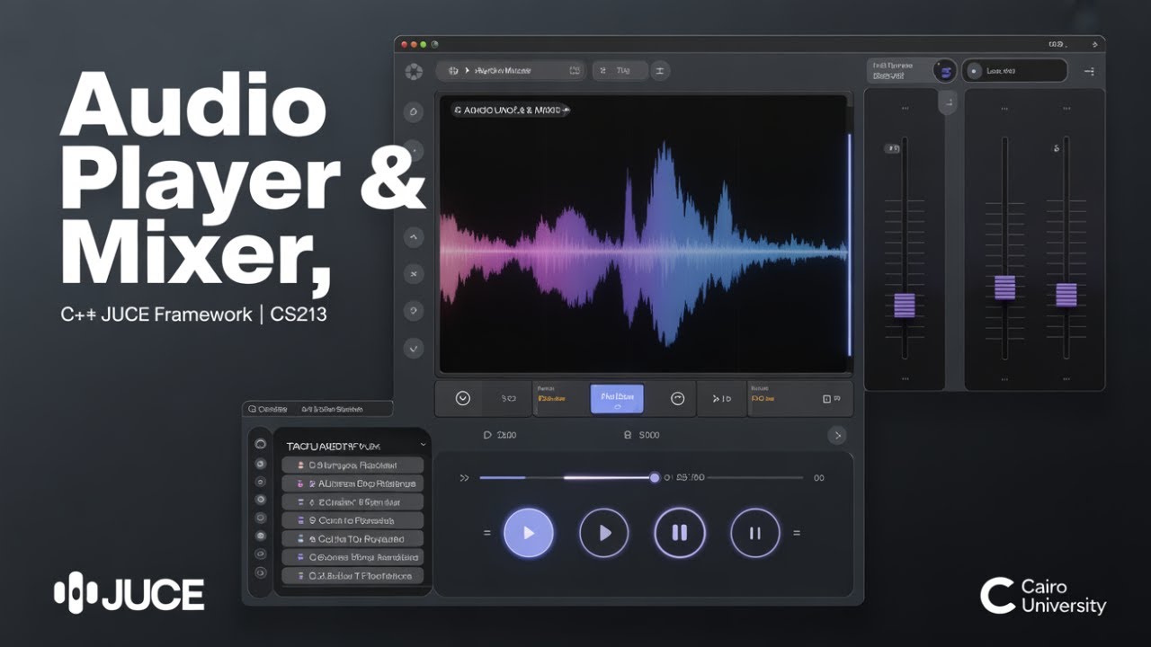 CS213 A2 &ndash; SpoFCAI | Audio Player & Mixer using JUCE (C++) | Cairo University &ndash; Dr. Mohamed El-Ramly