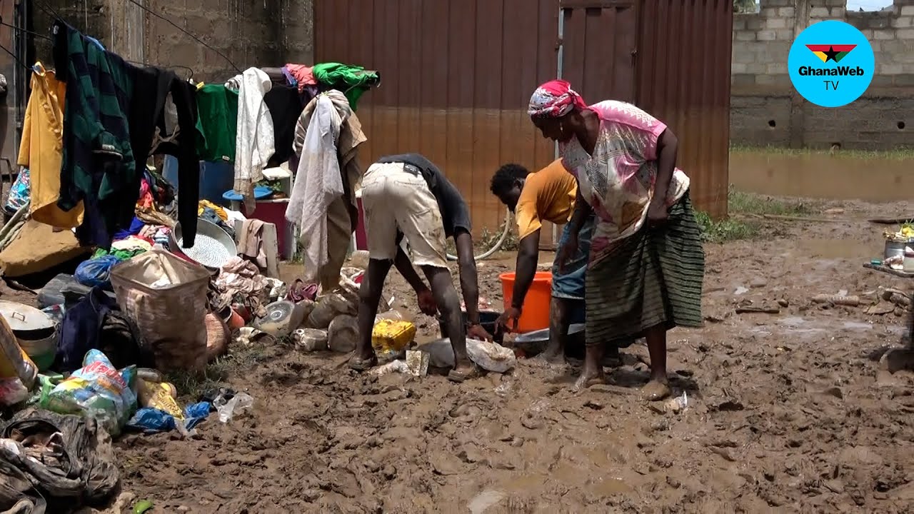 Massive piles of refuse, destroyed properties left in the wake of floods in Accra