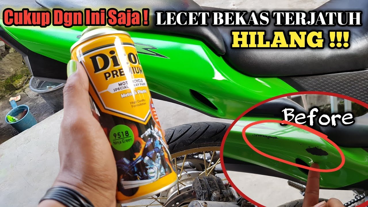 Green Ninja | Cara tambal cat lecet tanpa belang // Trik tambal sulam cat yang rusak