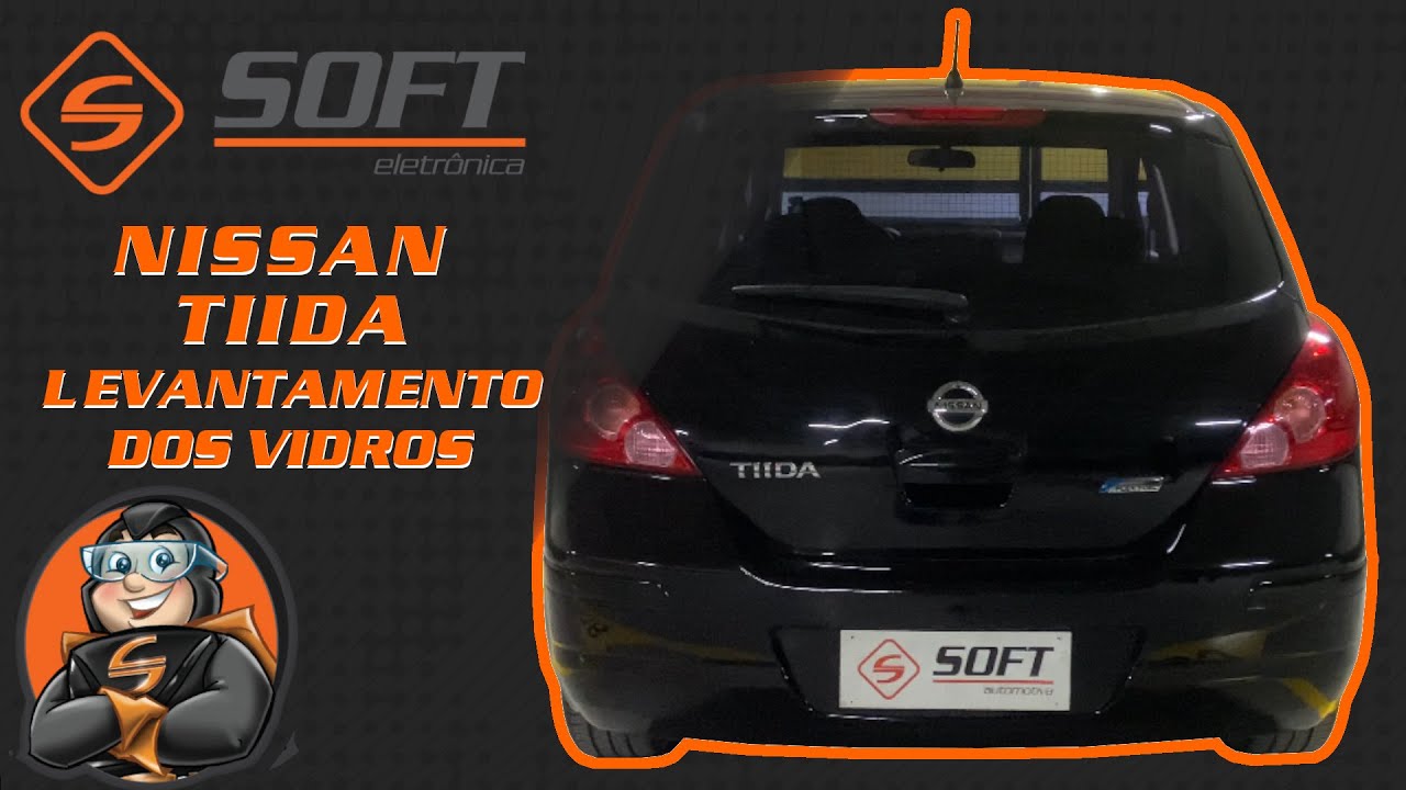 Nissan Tiida - Instalação do modulo de vidro AW 54 - SOFT