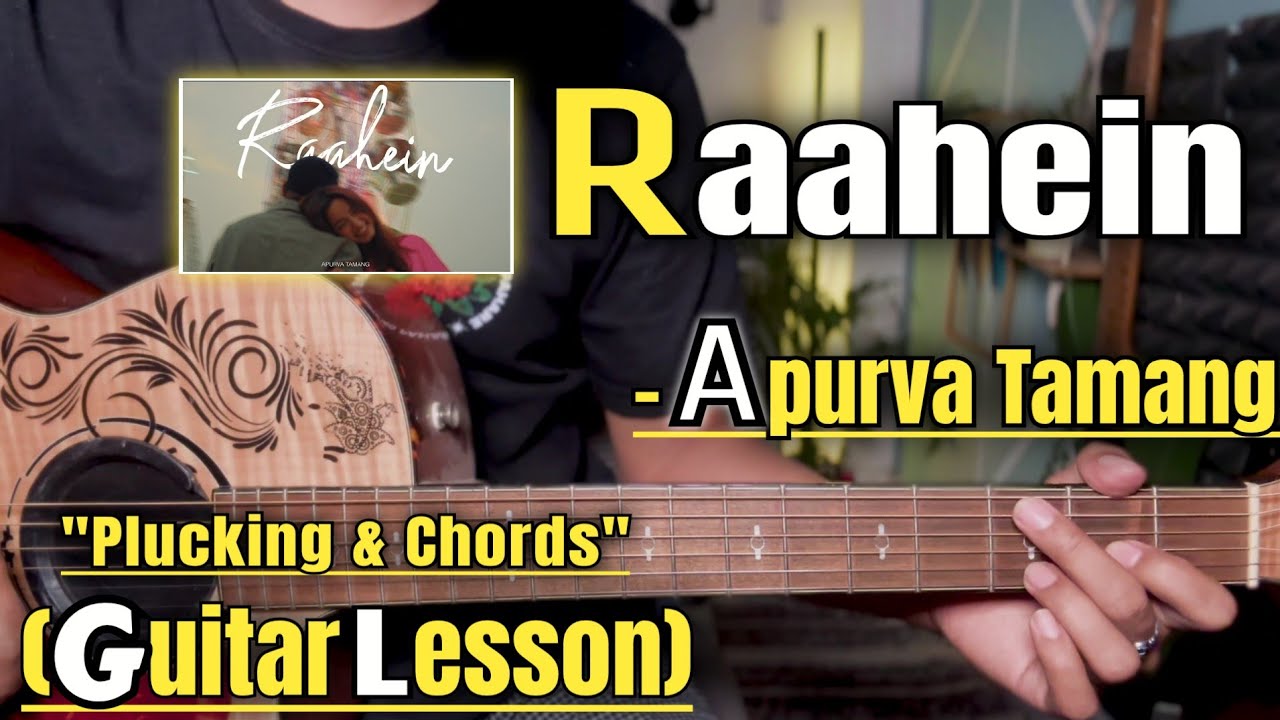 Raahein - Apurva Tamang | Guitar Lesson | Plucking & Chords | (Strumming)