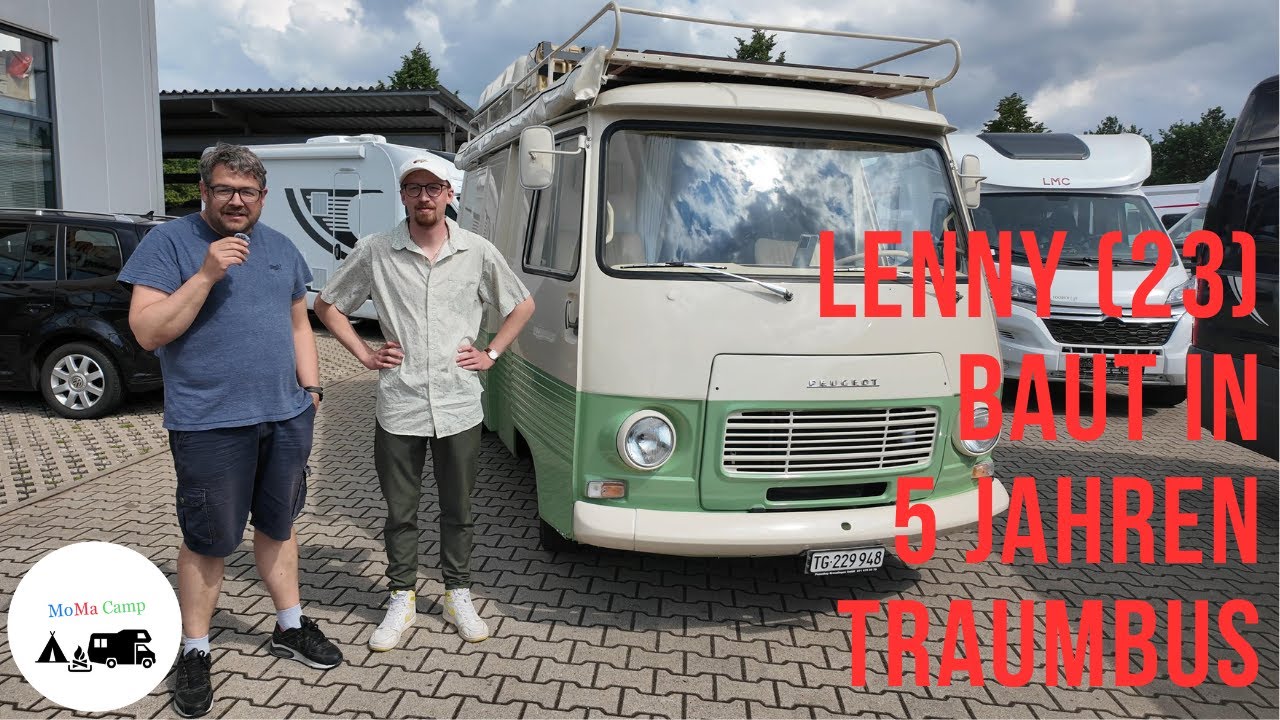 Lenny (23) baut 5 Jahre seinen Traumbus I 45 Jahre alter Peugeot J7 I MoMa Camp #oldtimer #peugeot