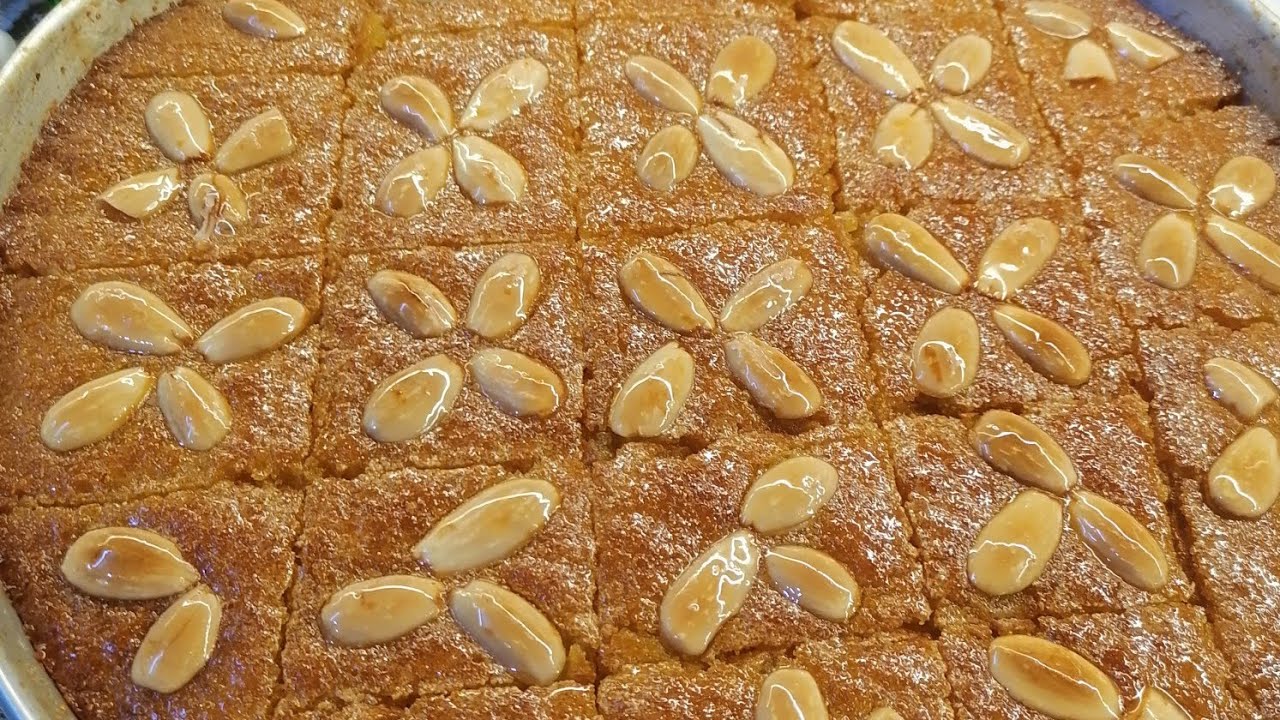 الهريسة النبكية ع اصولها بطريقة سهلة وسريعة #اكسبلور #حلويات #طبخ #لايك