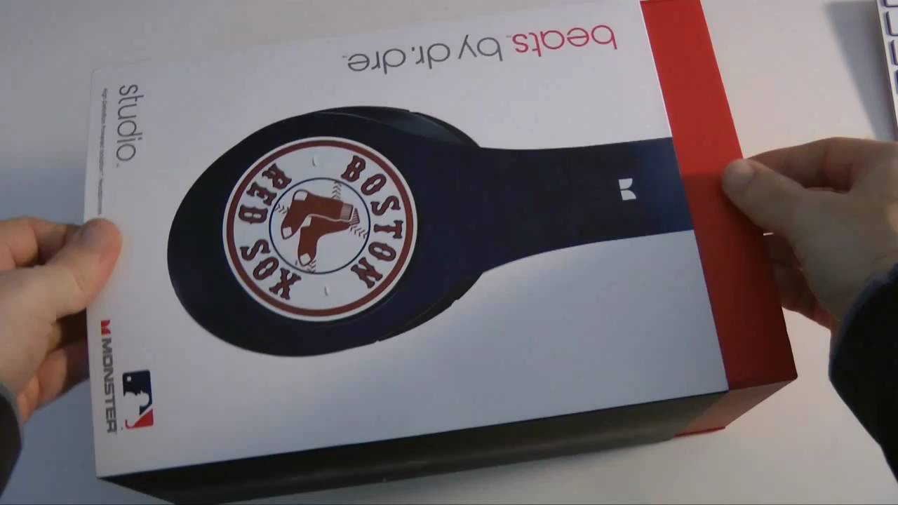 Beats by Dr Dre Studio Headphones Boston Red Sox Special Edition Unboxing