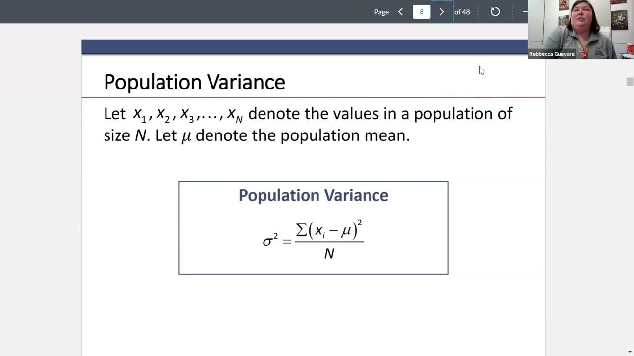 Navidi Stats: Section 3.2 - Range and Variance