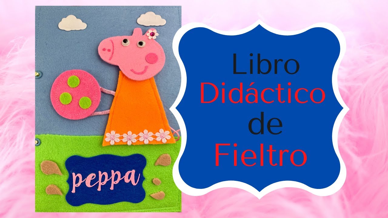 LIBRO DIDACTICO DE FIELTRO para niños de 3 a 5 años. Método MONTESSORI.👧🏻👦🏻