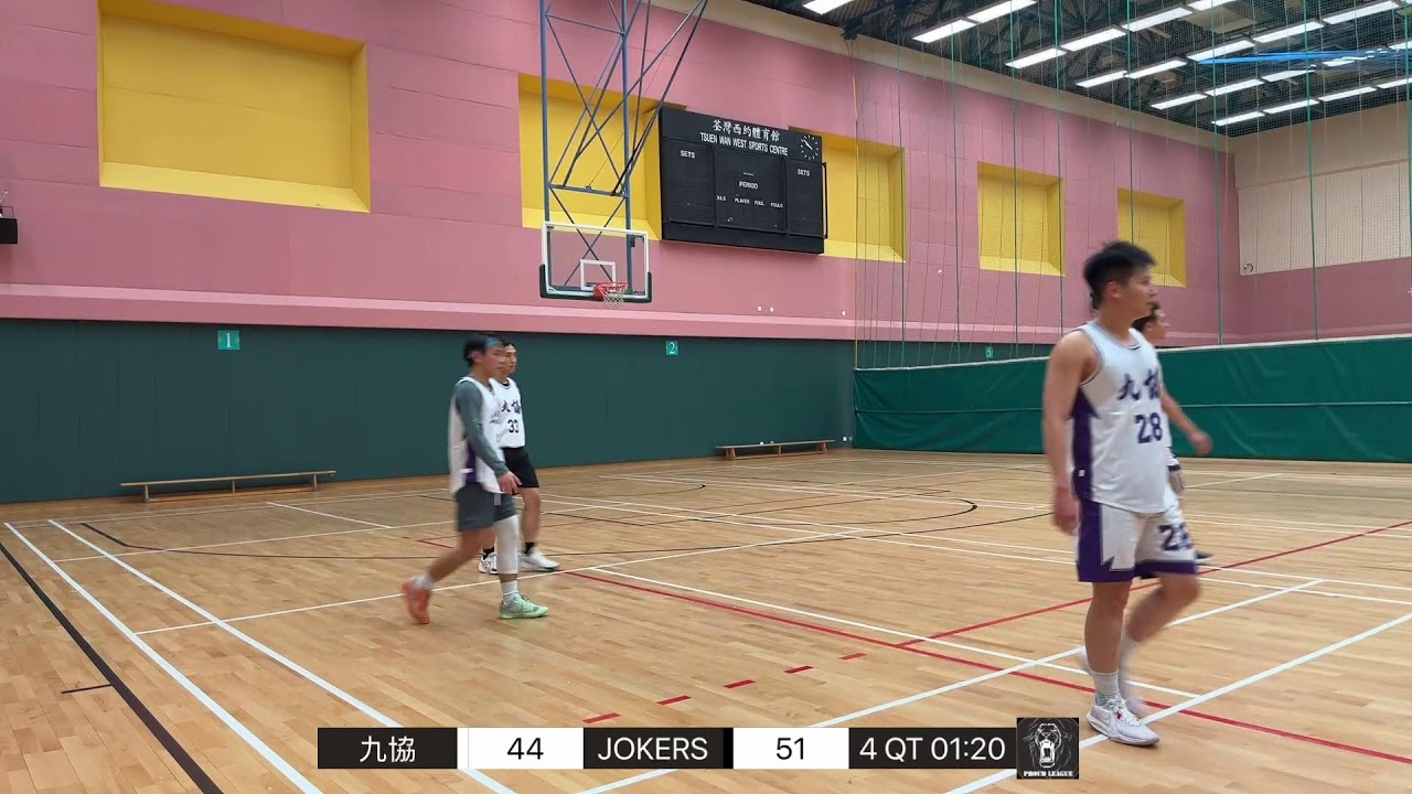 傲聯平日籃球聯賽Season 10 季前賽 03032026 九協 VS Jokers
九協 VS JOKERS