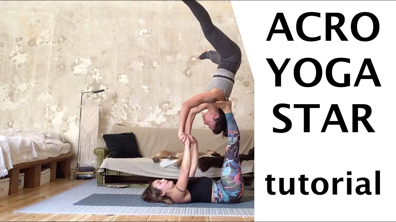Acroyoga Tutorial: Star / Shoulderstand on feet | Acro Yoga Lv. 2
