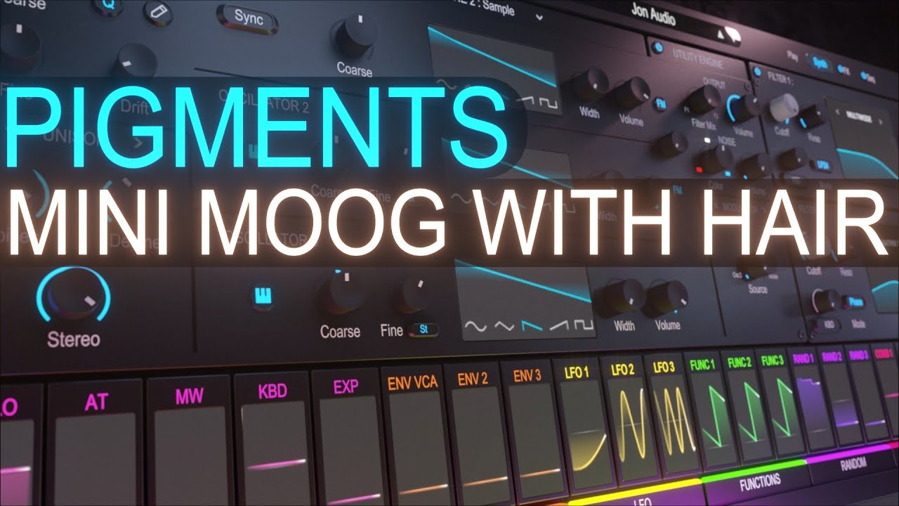 Mini Moog With Hair In Pigments 4 | Sound Design Tutorial