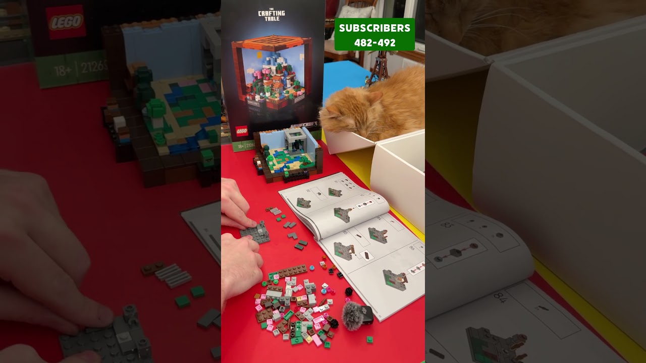The Lego Crafting Table, One subscriber is One Block | PART 482-492