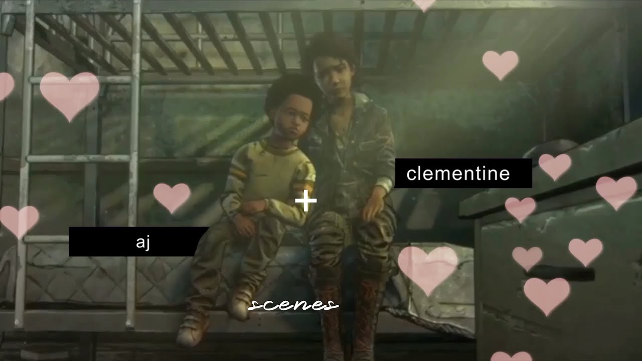 hd episode 1-2clem and aj scenes | the walking dead game